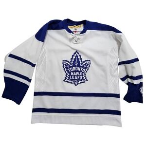 KOHO Toronto Maple Leafs NHL Hockey Jersey Youth L/XL White Blue Made Canada *
